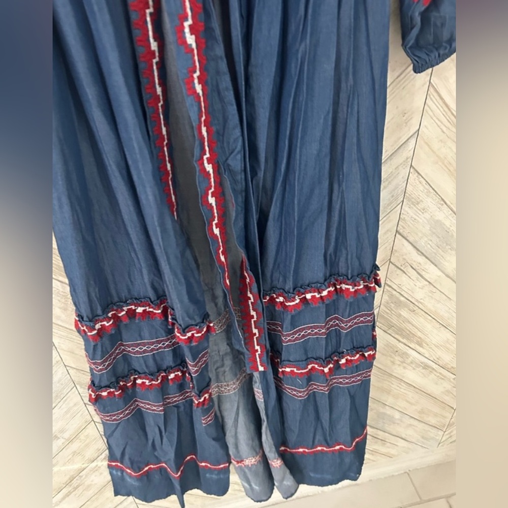 L’Atiste embroidered chambray maxi dress - Picture 8 of 12